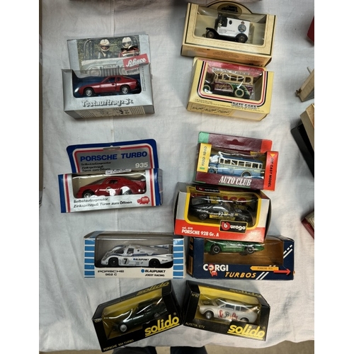 125 - A quantity of boxed mixed diecast including Schuco, Alfa Alfetta GTV, Onyx etc