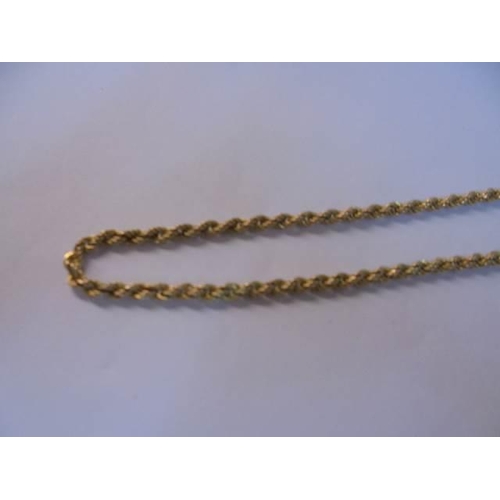 1062 - A 9ct gold neck chain, 4 grams.