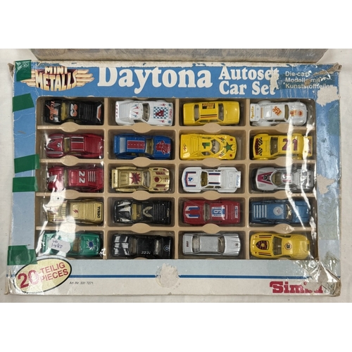 146 - A Corgi gift set no 48 including a transporter & 6 cars (No outer box) & A Daytona 20 piece car set