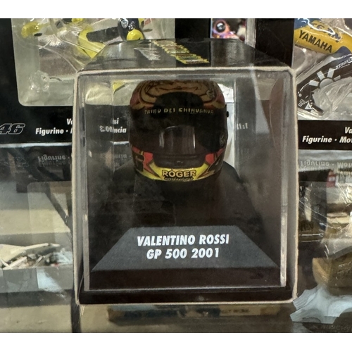 150 - 5 Minichamps 1/12 Valentino Rossi figures & AGV Helmet