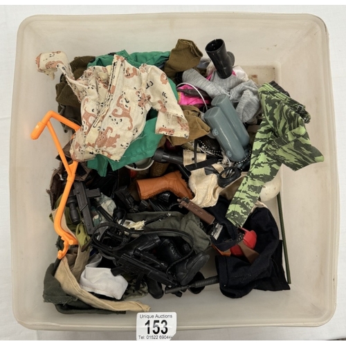 153 - A quantity of vintage Action Man clothing & accessories