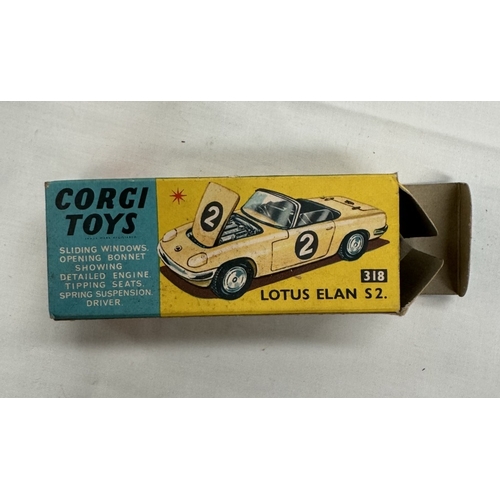 161 - A boxed Corgi 241 Ghia L.6.4 & 318 Lotus Elan 5.2