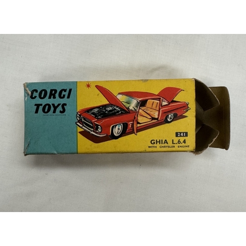 161 - A boxed Corgi 241 Ghia L.6.4 & 318 Lotus Elan 5.2