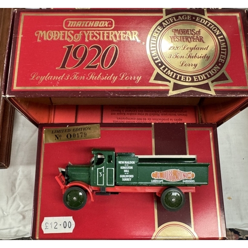 201 - A Models of Yesteryear gift set and two other vehicles, all boxed.