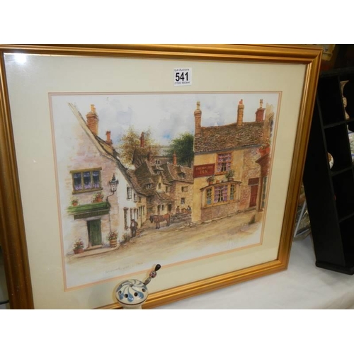 541 - A framed and glazed limited edition print entitled 'Nailsworth, Glos, C 1904', signed, 1/250. COLLEC... 