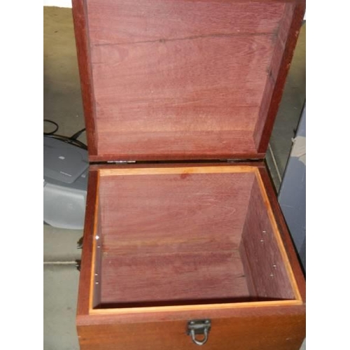 611 - A good Victorian mahogany box A/F. COLLECT ONLY.