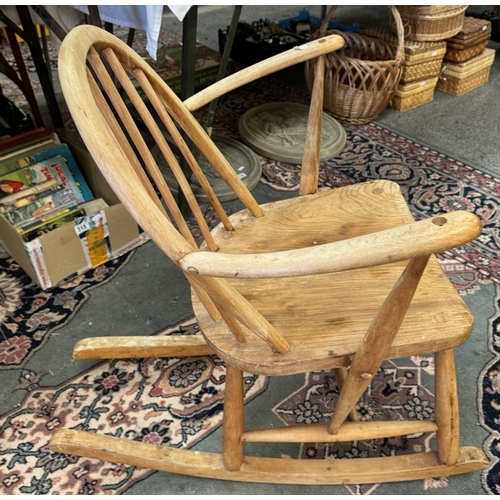 327 - A vintage Ercol F.182 290 rocking chair. COLLECT ONLY.