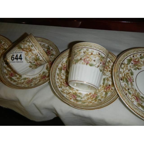 644 - A quantity of tea plates etc.,