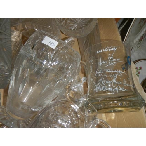 736 - A quantity of cut glass etc., COLLECT ONLY