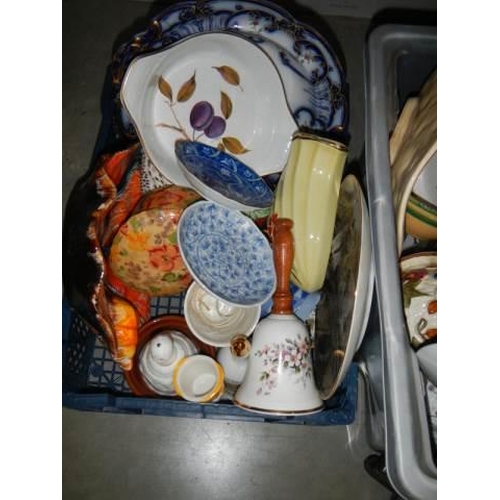 738 - Two boxes of good ceramics, COLLECT ONLY.