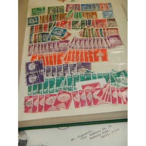 754 - A large tray of stamps and first day issues.