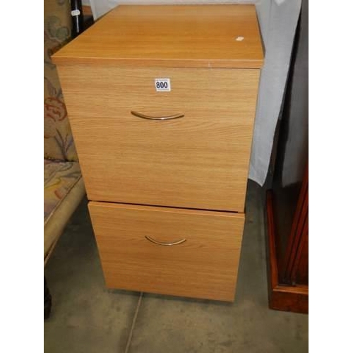 800 - A two drawer filing cabinet, COLLECT ONLY.