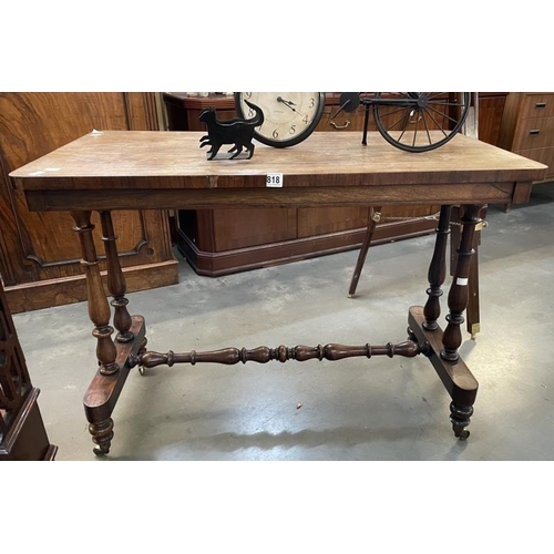 818 - A Victorian rosewood side table, COLLECT ONLY.