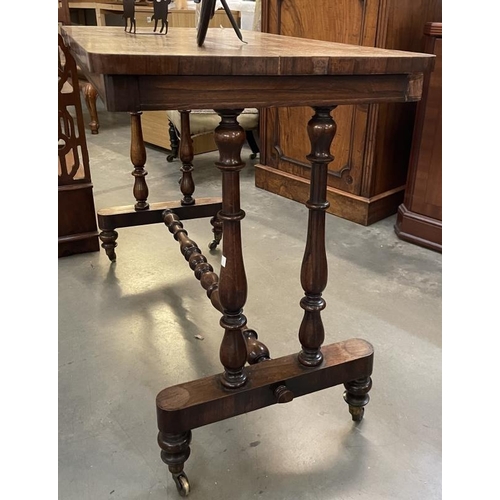 818 - A Victorian rosewood side table, COLLECT ONLY.