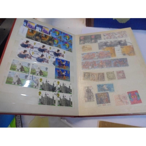 1182 - A collection of five albums of stamps including GB and commonwealth.