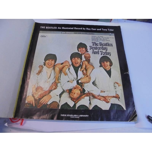 1191 - The Beatles Forever book, The Beatles and illustrated record and 3 x 45 rpm records.