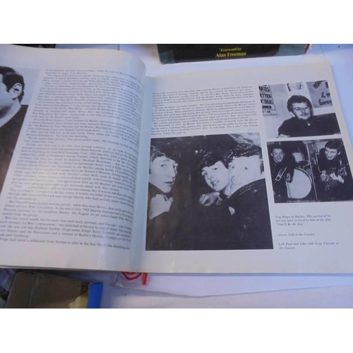 1191 - The Beatles Forever book, The Beatles and illustrated record and 3 x 45 rpm records.