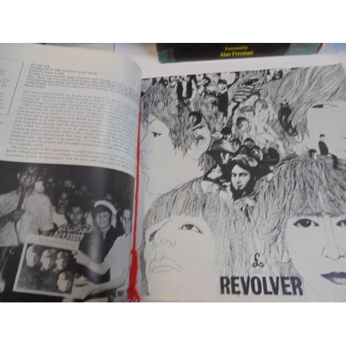 1191 - The Beatles Forever book, The Beatles and illustrated record and 3 x 45 rpm records.