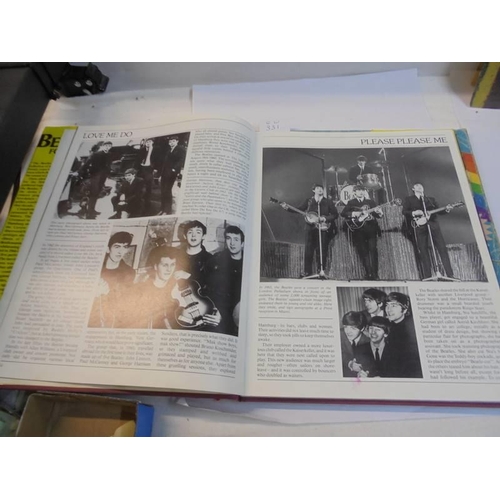 1191 - The Beatles Forever book, The Beatles and illustrated record and 3 x 45 rpm records.