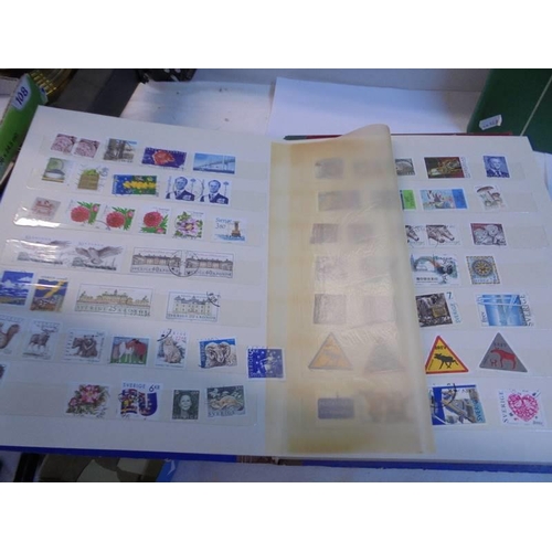 1192 - A collection  of five albums of commonwealth and world stamps.