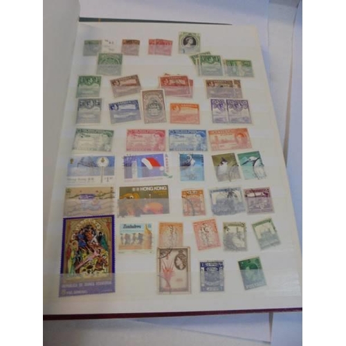 1192 - A collection  of five albums of commonwealth and world stamps.