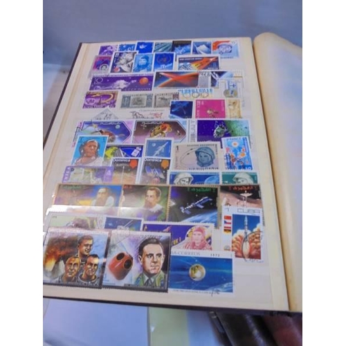 1193 - A collection  of eight albums of world stamps.