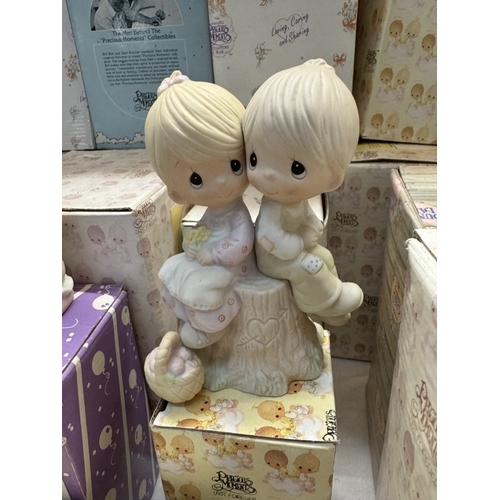 338 - A collection of precious moments figurines etc (approximately 45, 2 unboxed)