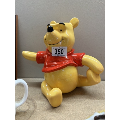 350 - A Royal Doulton WP53 Winnie The Pooh A sleepy day in hundred acre wood, a mug & a Border Fine Arts t... 