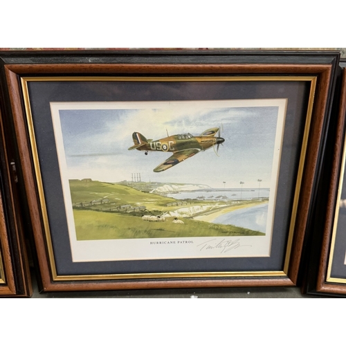 352 - 3 framed & glazed signed RAF prints, limited edition by Timothy O'Brien. COLLECT ONLY.