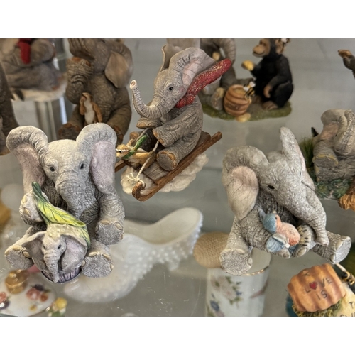 363 - A quantity of Tuskers elephant figures including working together CA03825 (limited edition of 600), ... 