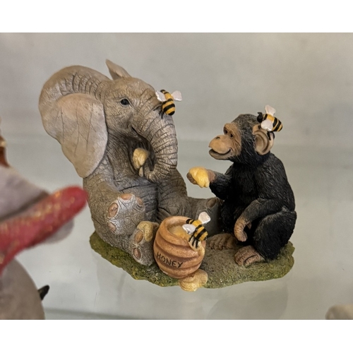 363 - A quantity of Tuskers elephant figures including working together CA03825 (limited edition of 600), ... 