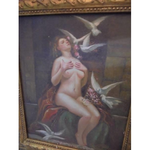 1235 - A gilt framed nude study. COLLECT ONLY.