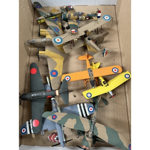 216 - A selection of plastic model aircraft