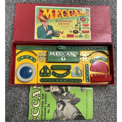 226 - 2 Vintage boxed Meccano including Accessory outfit 2A