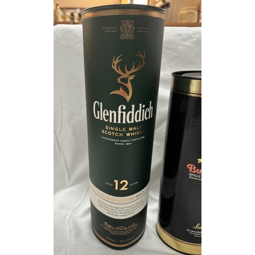 372 - 2 bottles of Bunnahabhan & 1 Glenfiddich single malt whiskey all aged 12 years COLLECT ONLY