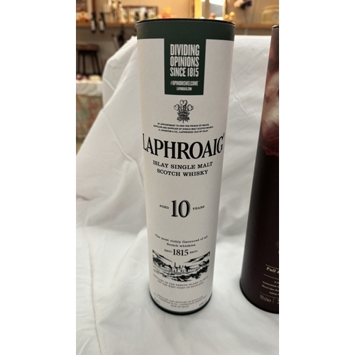 376 - 3 bottles of whiskey, Laphroaig 10 years, Ardmore & Six Isles reserve COLLECT ONLY