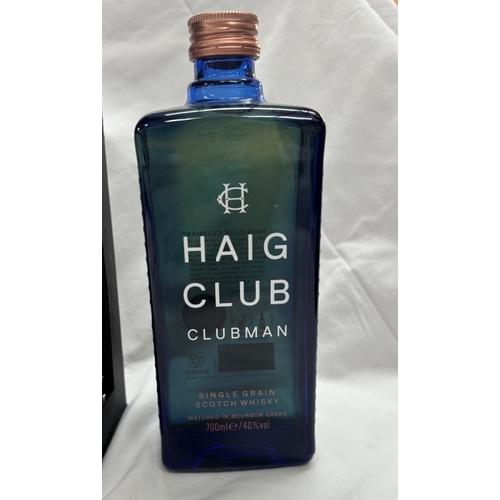 381 - 2 bottles of Haig Club Clubman & a Penderyn single malt whiskey COLLECT ONLY