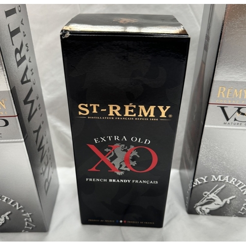 388 - 2 boxes of Remy Martin champagne cognac (V.S.O.P.) & a boxed bottle of St. Remy extra old COLLECT ON... 