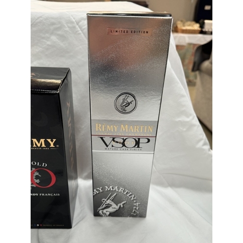 388 - 2 boxes of Remy Martin champagne cognac (V.S.O.P.) & a boxed bottle of St. Remy extra old COLLECT ON... 