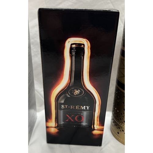 392 - 3 boxes of cognac, Remy Martin, Courvoisier V.S.O.P. & St Remy extra old COLLECT ONLY