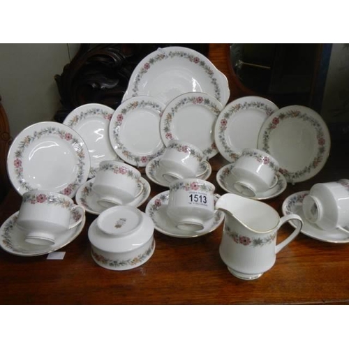 1513 - A 21 piece Paragon tea set in good condition, COLLECT ONLY.