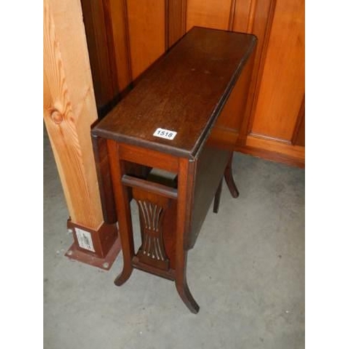 1518 - A good mahogany Sutherland table, COLLECT ONLY.