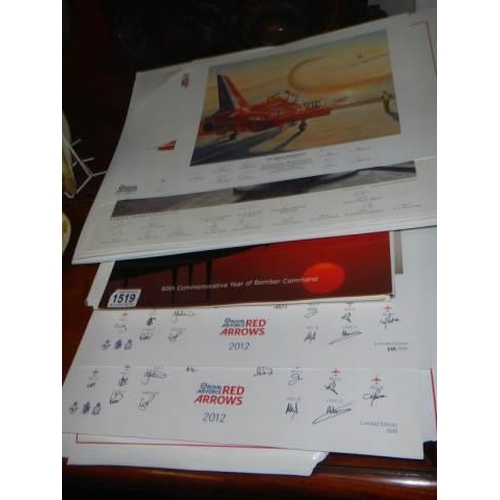 1519 - A Quantity of Red Arrows Calendars. COLLECT ONLY