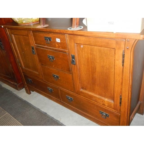 1545 - A good arts and crafts sideboard, COLLECT ONLY.