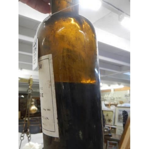 1580 - Two part bottles of vintage wine (both have a lot of seepage). COLLECT ONLY