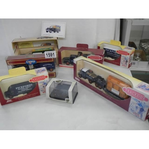 1591 - A quantity of boxed Pickford's die cast models.