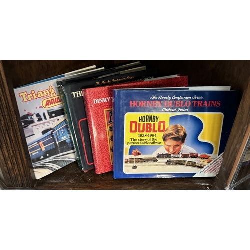 440 - 6 Hornby Companion series including Dinky, Meccano & model railway layout design books etc.