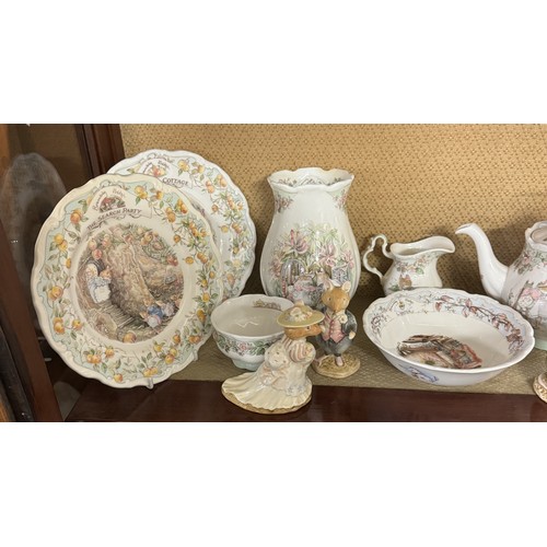 1504 - In excess of forty pieces of Royal Doulton Brambly Hedge porcelain including figures. COLLECT ONLY.