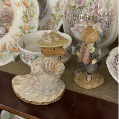 1504 - In excess of forty pieces of Royal Doulton Brambly Hedge porcelain including figures. COLLECT ONLY.