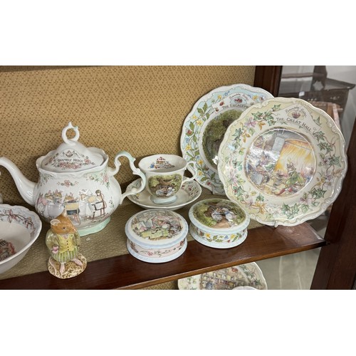 1504 - In excess of forty pieces of Royal Doulton Brambly Hedge porcelain including figures. COLLECT ONLY.